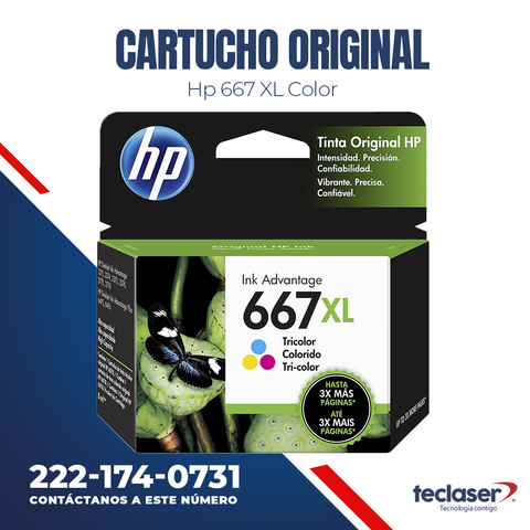 Cartucho Hp 667XL Color
