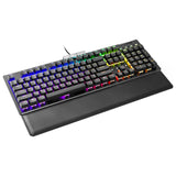 Teclado Gamer EVGA (D90) Z15 RGB Multi Mecanico Switch Kailh Speed Silver Alambrico reposa muñecas magnético (Español)