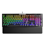 Teclado Gamer EVGA (D90) Z15 RGB Multi Mecanico Switch Kailh Speed Silver Alambrico reposa muñecas magnético (Español)