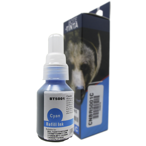 Botella de Tinta compatible con BROTHER BT5001C CYAN