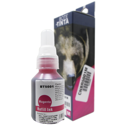 Botella de Tinta compatible con BROTHER BT5001M MAGENTA