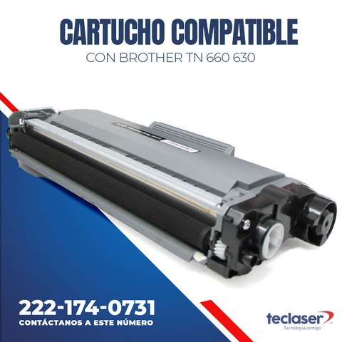 Cartucho de Toner compatible Nuevo para BROTHER TN 660 630, NEGRO