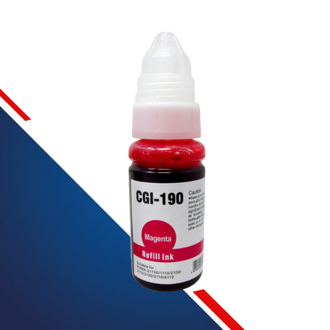 Botella de Tinta Compatible con Canon GI-190 MAGENTA