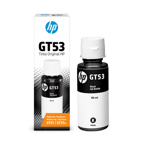 Botella de Tinta Original para HP GT53, NEGRO