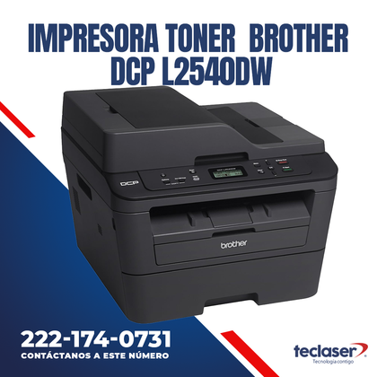 Impresora Multifuncional de Toner Brother DCP L2540DW