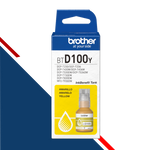 Botella de Tinta Original BROTHER BTD100Y YELLOW