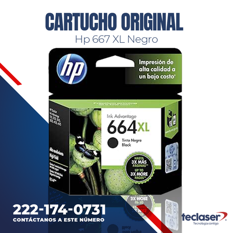 Cartucho Hp 664 XL Negro