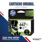 Cartucho Hp 667XL Negro