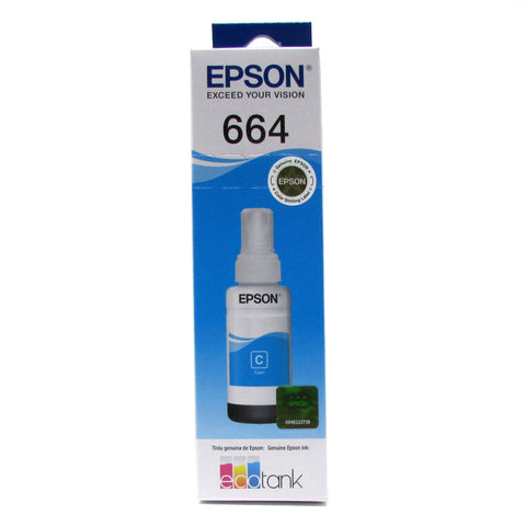 Botella de Tinta Original EPSON 664 CYAN