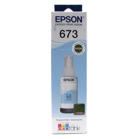 Botella de Tinta Original EPSON 673 CYAN CLARO